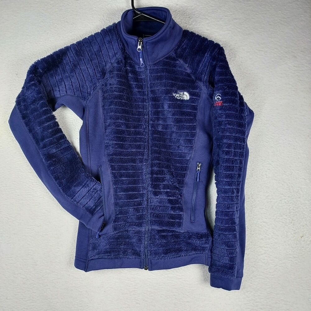 The North Face Summit Series Fleece Jacket Womens Small Purple Full Zip
